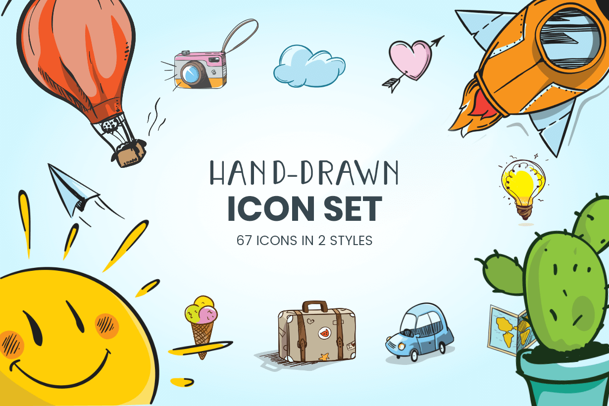 Hand-Drawn Icons Set